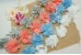 Peonies Chiffon Flower Trim (MEDIUM)  (Pack of 6)